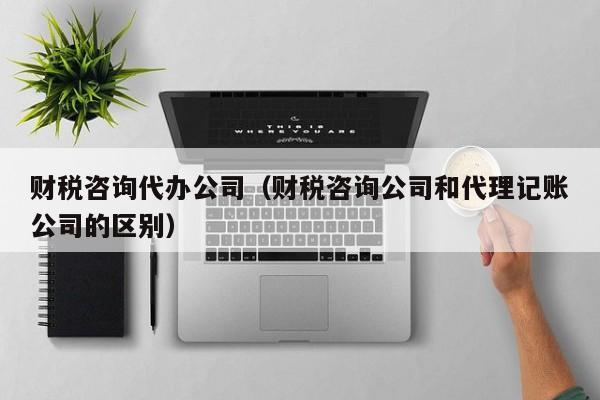 财税咨询代办公司（财税咨询公司和代理记账公司的区别）