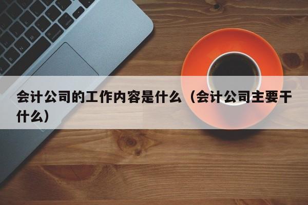 会计公司的工作内容是什么（会计公司主要干什么）