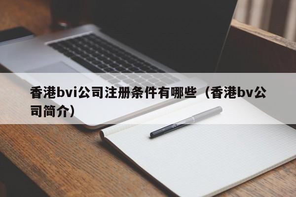香港bvi公司注册条件有哪些（香港bv公司简介）